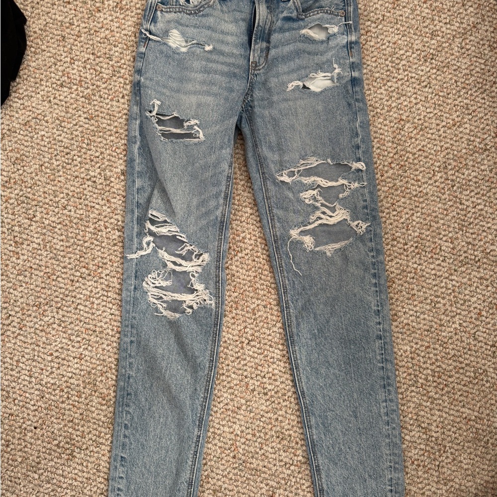 American Eagle Outfitters Ripped Light Blue Jeans